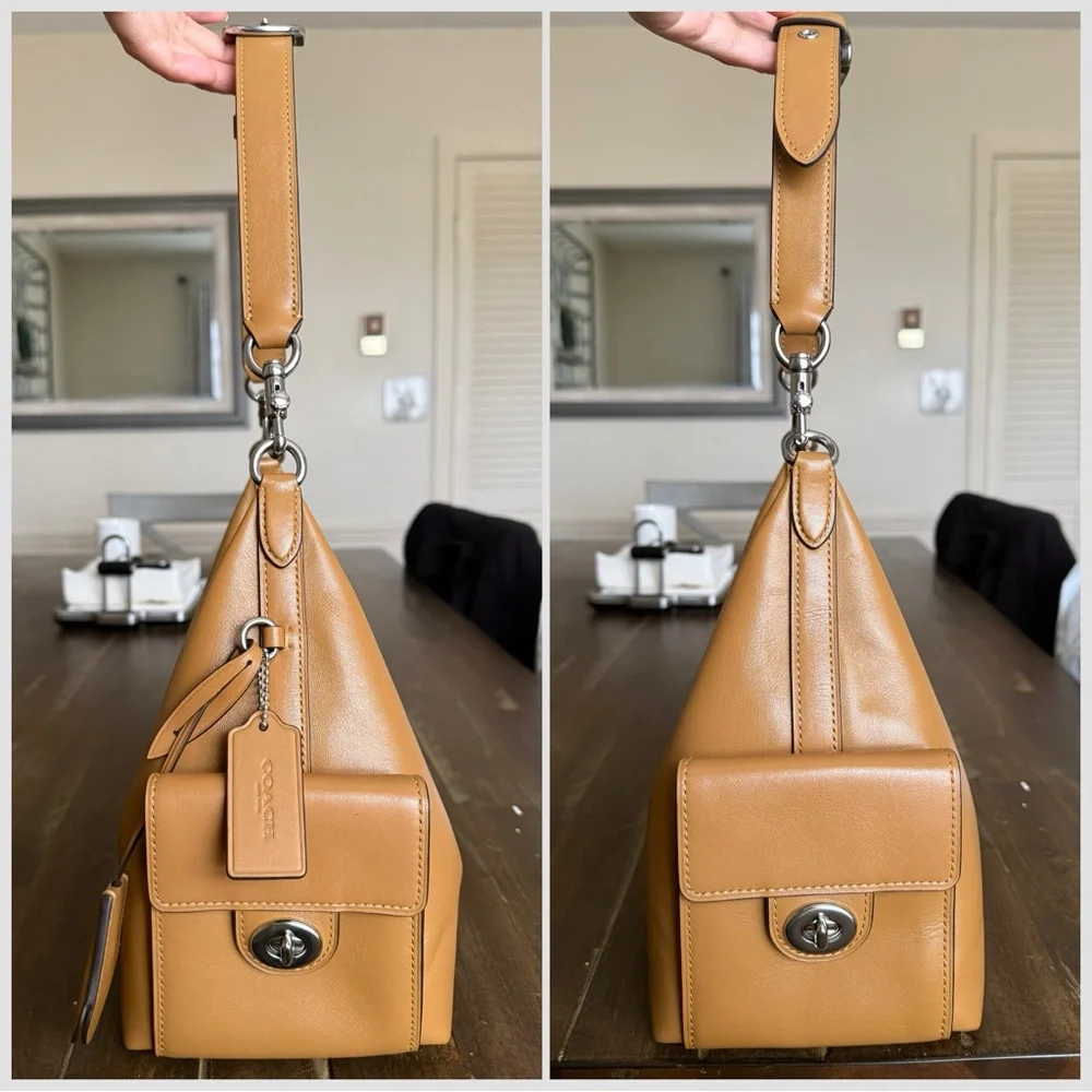 Coach Juliet Cargo in Glazed Honey Brown EUC - Picture 3 of 7